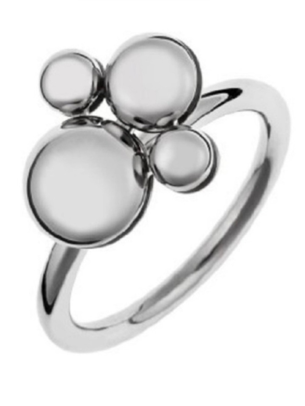 Calvin Klein Silver Spin Ring w/ Protective Bag & Display Box Fidget